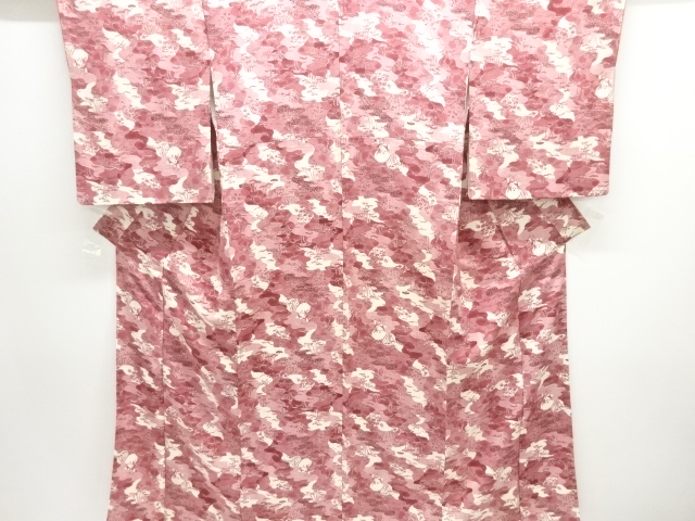 JAPANESE KIMONO / KOMON / PINE & KIKU